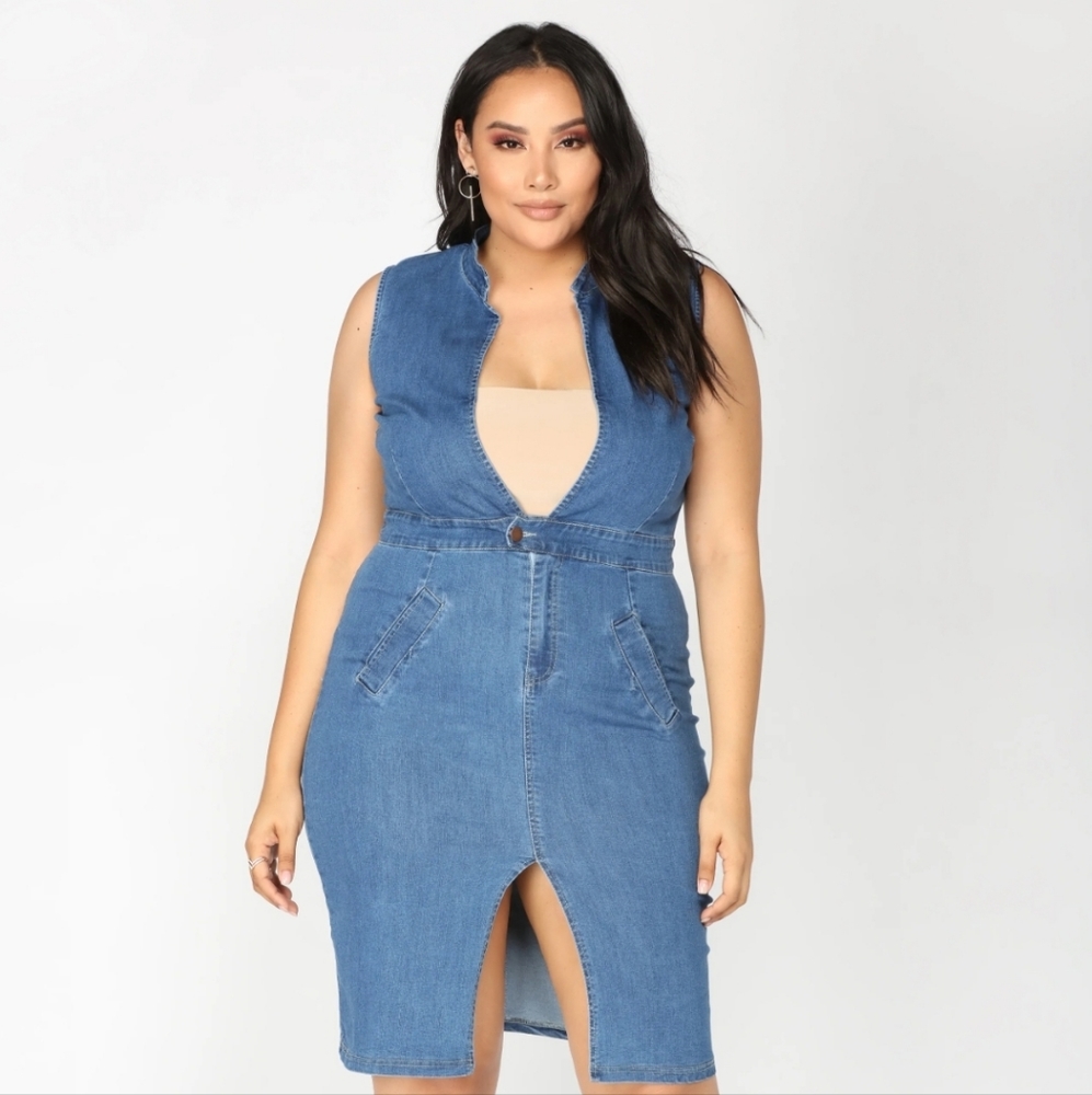 Denim Midi Dress